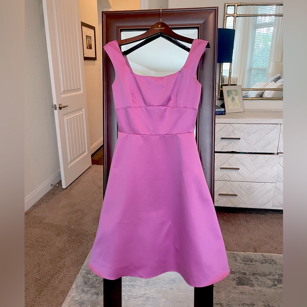 ABS Allen Schwartz Cocktail Dress - Gorgeous Pink Barbiecore - Size 6